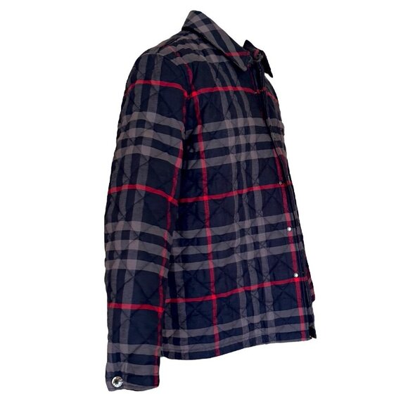 Burberry Forres Men's Navy IP Check Organic Cotton Jacket, Runs large, S, M, L - Picture 3 of 12
